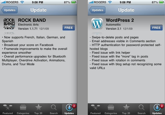 Rock Band and WordPress update Rock Band and WordPress update