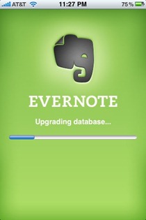 Evernote iPhone app Evernote iPhone app