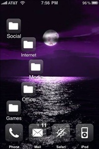 Violet Night iPhone wallpaper Violet Night iPhone wallpaper