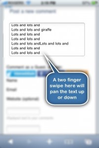 two finger swipe two finger swipe