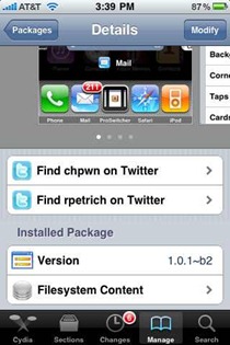 Cydia app description