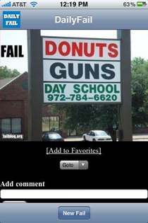 Dail Fail on iphone