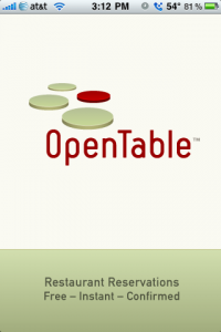 OpenTable for iPhone 