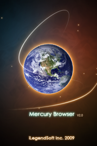 Mercury Browser splash