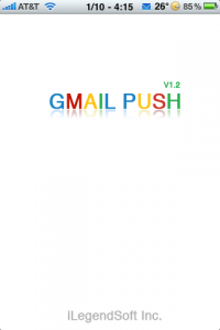 Gmail Push splash