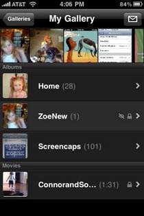 MobileMe Gallery iPhone app