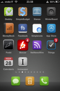 My Homescreen Before the Experiment