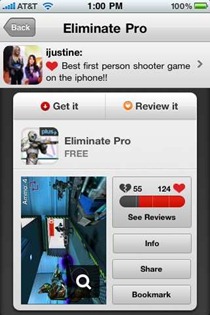 Chomp iPhone app discovery app