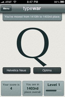 Typewar for iPhone Typewar for iPhone