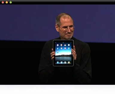 Steve Jobs with iPad Steve Jobs with iPad