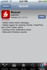 Boxcar 2.3 Update Features