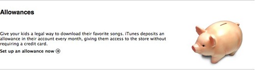 iTunes Allowances iTunes Allowances