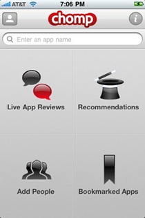 Chomp iPhon recommendations app