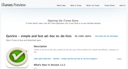 Itunes Preview for iPhone apps