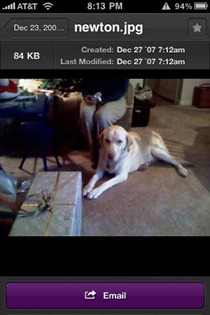 Here,File File iPhone app