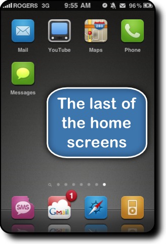 last of the home screens