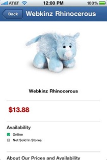 Walmart app for iPhone
