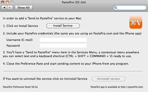 PastefireMac PastefireMac