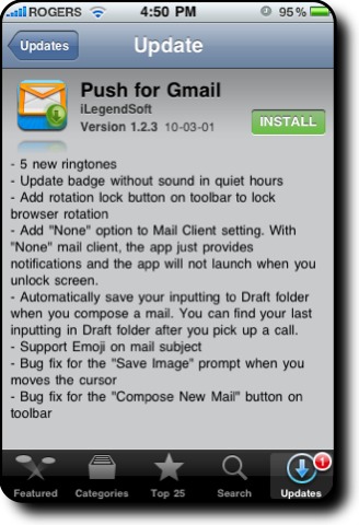 Push for Gmail