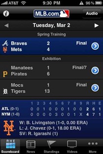 MLB AT Bat 2010 iPhone app