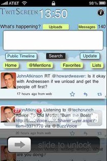 TwitScreen iPhone cydget