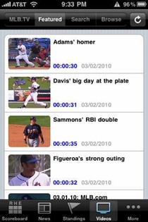 MLB.com At Bat 2010 on iPhone