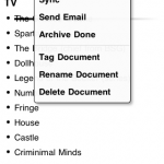 sync menu