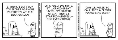 Dilbert lost iPhone cartoon
