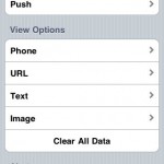 iPhone app settings