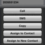 Phone option menu
