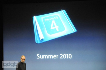 iPhone OS 4 launch Summer 2010