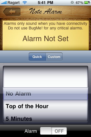 alarms