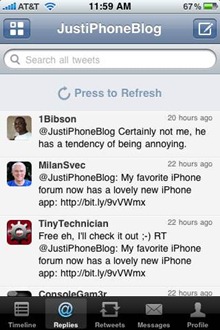 Seesmic iPhone app