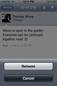 Twitter iPhone app
