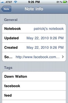 Seesmic save to Evernote