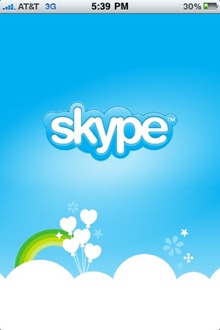Skype iPhone app