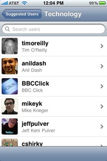 Twitter app