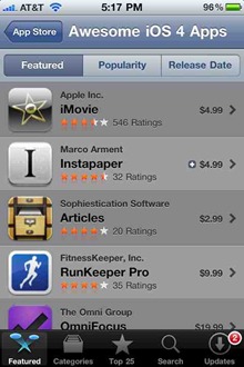 Awesome iOS4 Apps