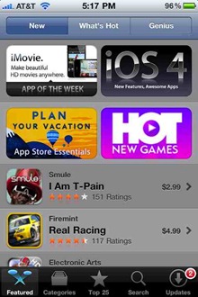 iOS4 Featured apps