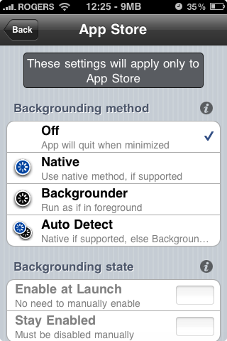Backgrounder for iPhone