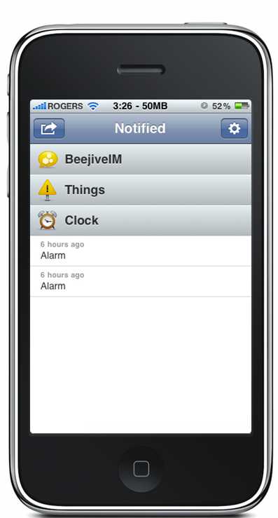 NotifiedApp for iPhone