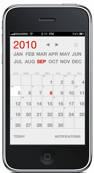 Calvetica 2.0 for iPhone