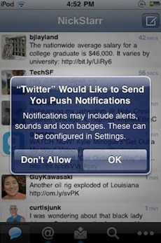 TwitterPushNotifications