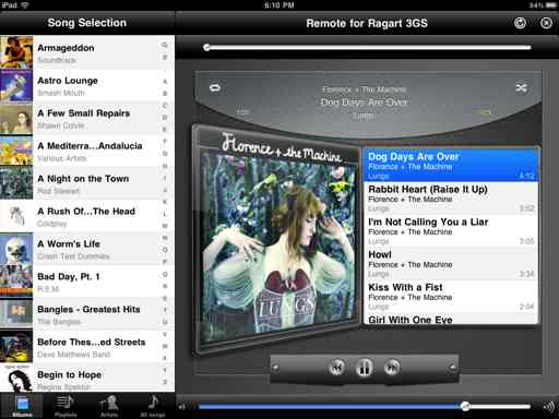 Tunes Remote landscape