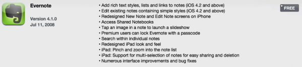 evernote 4.1